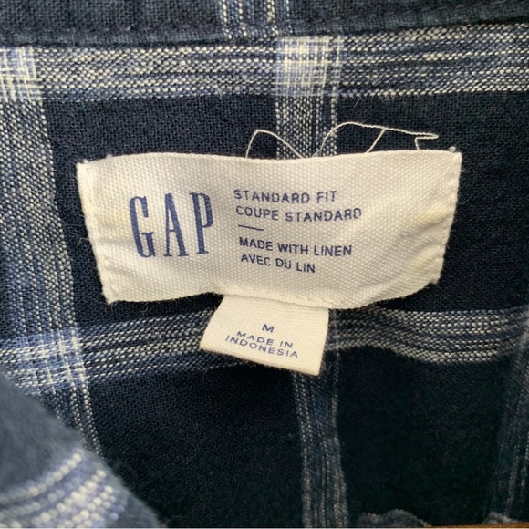 ✨2/30✨ Gap Standard Fit Linen Blend Shirt - Picture 4 of 5